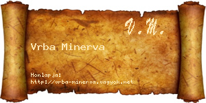 Vrba Minerva névjegykártya